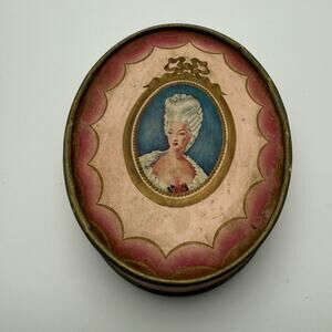 Vintage Madame Du Barry Face Powder Box Richard Hudnut